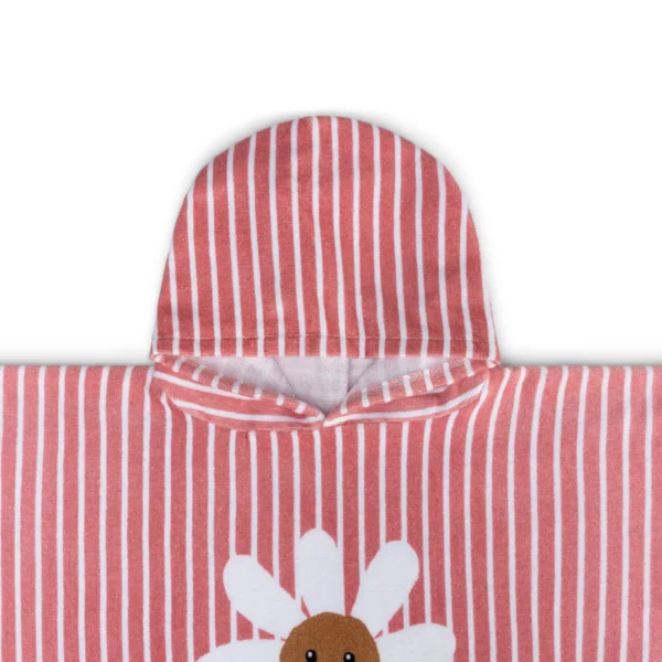 Swim Essentials Daisy Flower | Roze Katoenen Strandponcho 65 x 65 cm
