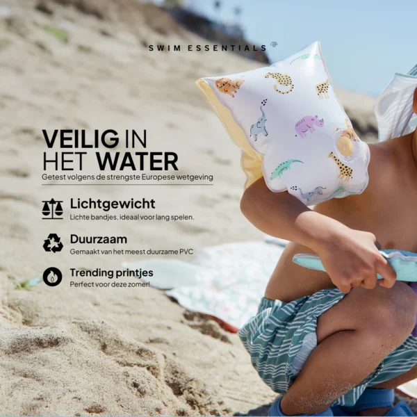 Swim Essentials Wild Life | Meerkleurige Zwembandjes 2-6 jaar - Afbeelding 4