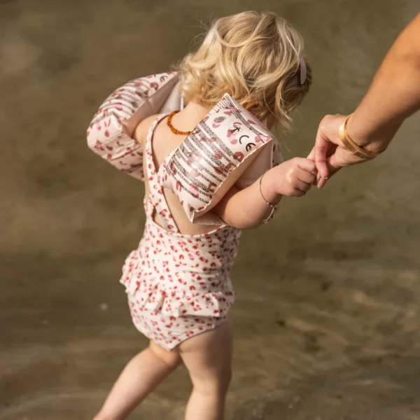 Swim Essentials Leopard | Oudroze Zwembandjes 2-6 jaar - Afbeelding 3