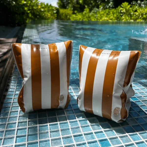 Swim Essentials Flow | Bruin/Witte Zwembandjes 2-6 jaar - Afbeelding 4