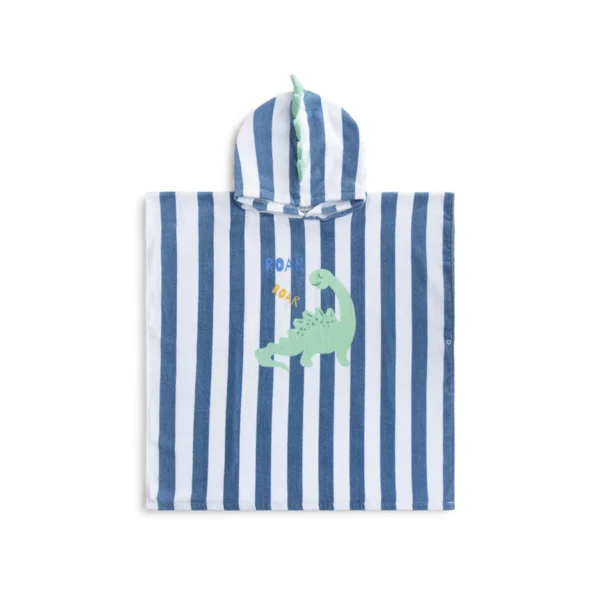 Swim Essentials Dino | Groene Katoenen Strandponcho 65 x 65 cm - Afbeelding 4