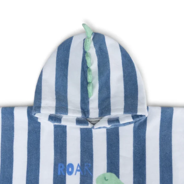 Swim Essentials Dino | Groene Katoenen Strandponcho 65 x 65 cm - Afbeelding 6